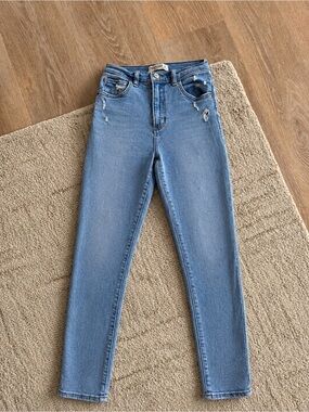 Abercrombie & Fitch Ultra High-Rise Medium Wash Skinny Jeans